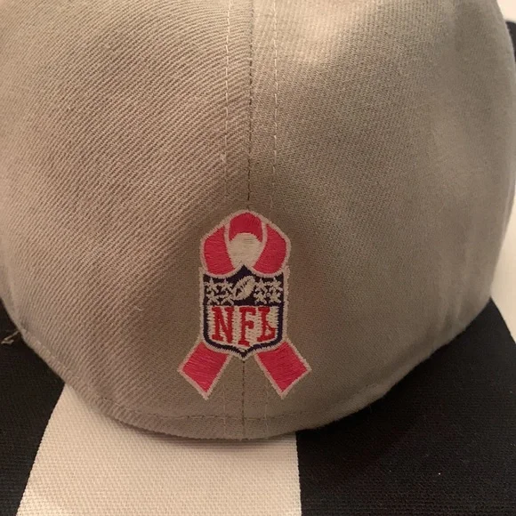 💕Carolina Panthers NFL pink & gray 7 3/8 fitted hat Breast Cancer edition NWT💕 - Picture 5 of 6